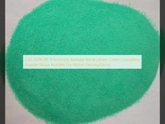 CAS 6018-89-9 نیکل ((II) استات تتر هیدرات پودر کریستالی سبز نیک استات برای الکتروپلاستی نیکل